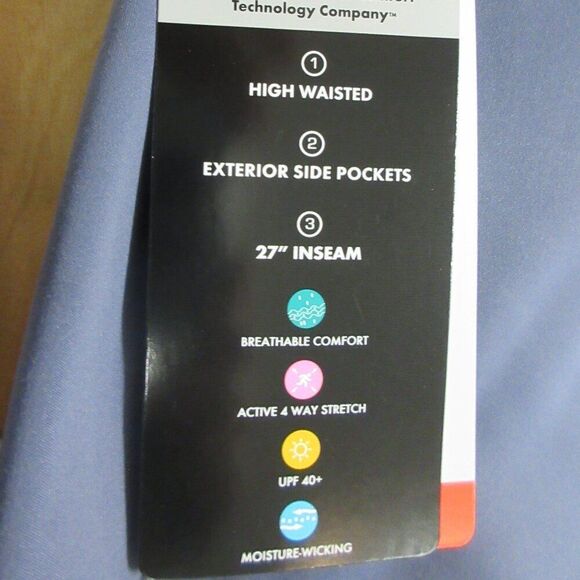 SKECHERS GoStretch Luxe Tight Womens M (6-8) Purple Yoga Workout HW Leggings NEW - Picture 9 of 11